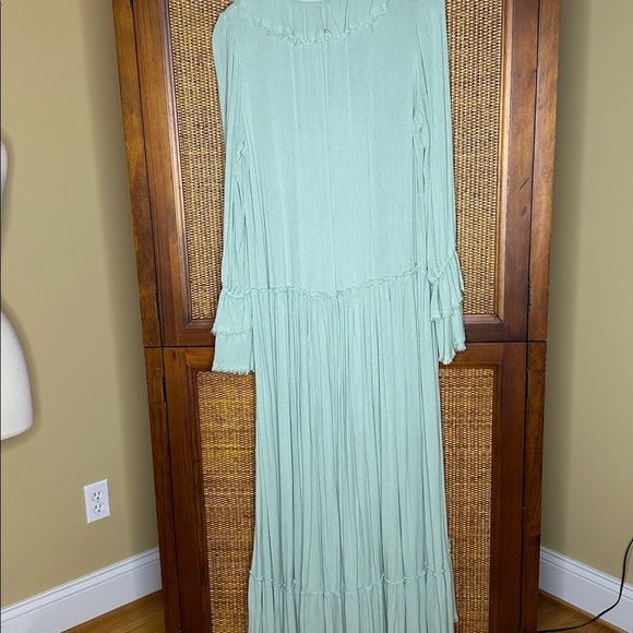 Free People Sweet Darlin Minted Jade Maxi Dress SzXS - Picture 8 of 8
